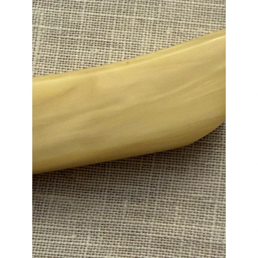 Vintage Robeson Steak Knives Cream Butter Swirl Handles Set Of 5